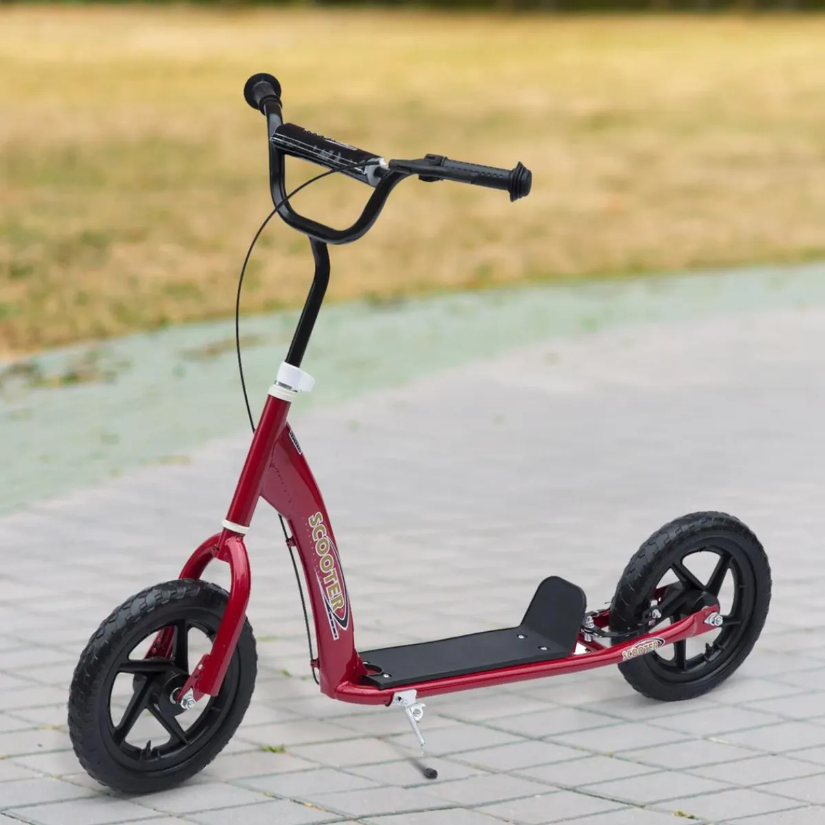 - Patinete Scooter Ajustable 2 ruedas Rojo*Homcom Sale