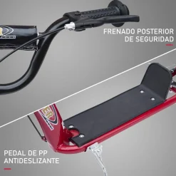 - Patinete Scooter Ajustable 2 ruedas Rojo*Homcom Sale