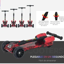 - Patinete Scooter plegable 3 ruedas*Homcom Outlet