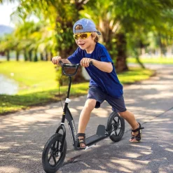 Best - Patinete Scooter Ajustable 2 ruedas Negro Patines Y Monopatines