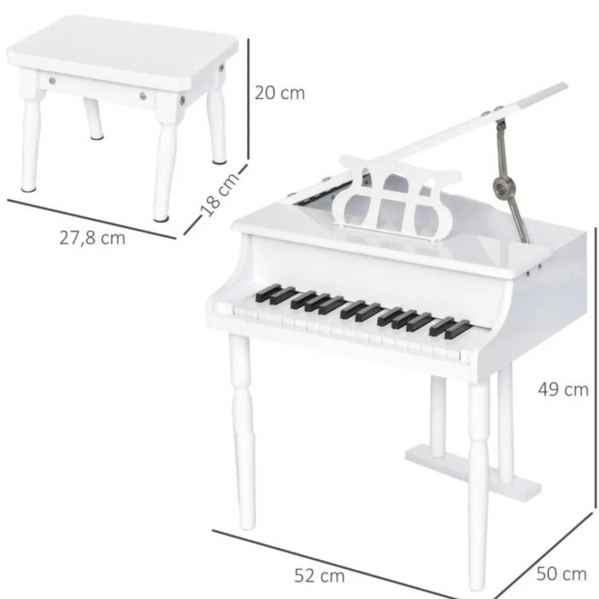 - Piano de Cola Electrónico 30 Teclas Música|Electrónicos