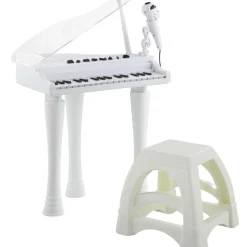 Outlet Homcom - Piano electrónico 32 teclas con taburete y micro Música|Electrónicos