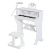 Online - Piano Electrónico 37 teclas con taburete Blanco Música|Electrónicos