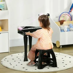 Online Homcom - Piano electrónico 32 teclas con taburete Música|Electrónicos