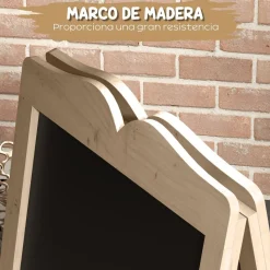 Homcom - Pizarra caballete doble con tizas y plantillas*VINSETTO Best