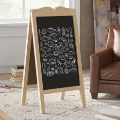 Homcom - Pizarra caballete doble con tizas y plantillas*VINSETTO Best