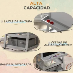 Online Homcom - Pizarra doble cara con caballete Steam|Arte Y Manualidades