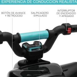 - Quad Eléctrico Batería 6V Negro*Homcom Online