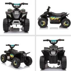 - Quad Eléctrico Batería 6V Negro*Homcom Online