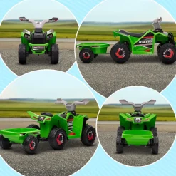 - Quad eléctrico con remolque*Homcom New