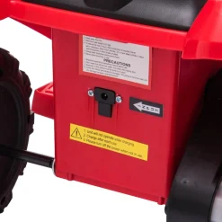 Discount - Quad eléctrico con faros LED rojo Vehículos De Batería O A Pedales