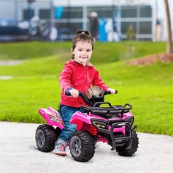 - Quad eléctrico 6V rosa*Homcom Best
