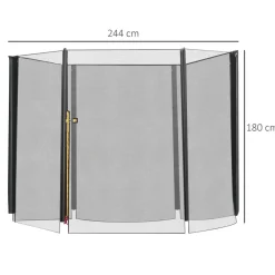 - Red seguridad para cama elástica 244 cm*Homcom Online