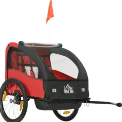 - Remolque para bicicleta Rojo Bicicletas|Portabebés Y Bici·Bicicleta Y Accesorios