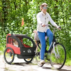 - Remolque para bicicleta Rojo Bicicletas|Portabebés Y Bici·Bicicleta Y Accesorios