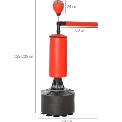 Clearance - Saco de boxeo de pie con brazo giratorio Deportes