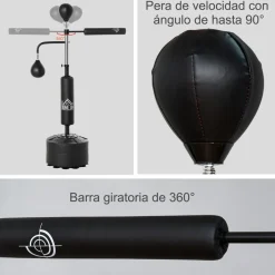 - Saco de boxeo de pie*Homcom