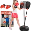 Homcom - Saco de boxeo infantil de pie 124 cm*AIYAPLAY