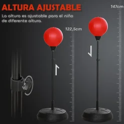 Outlet Homcom - Saco de boxeo infantil de pie 147 cm Deportes