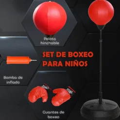 Outlet Homcom - Saco de boxeo infantil de pie 147 cm Deportes