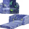Homcom - Sillón infantil Azul brilla en la oscuridad*AIYAPLAY