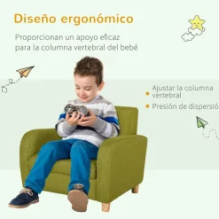 - Sillón infantil Verde*Homcom New