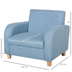 Discount - Sillón tela infantil Azul Entretenimiento·Hamacas Y Columpios|Estilo De Vida