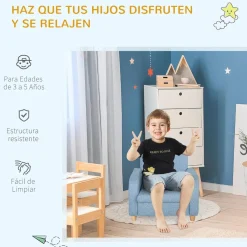 Discount - Sillón tela infantil Azul Entretenimiento·Hamacas Y Columpios|Estilo De Vida