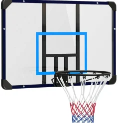 Homcom - Tablero con canasta baloncesto para pared Deportes
