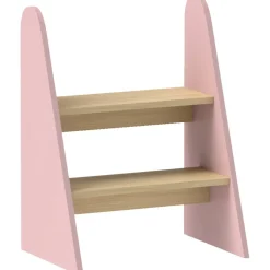 Homcom - Taburete Escalera infantil madera Rosa*AIYAPLAY Best
