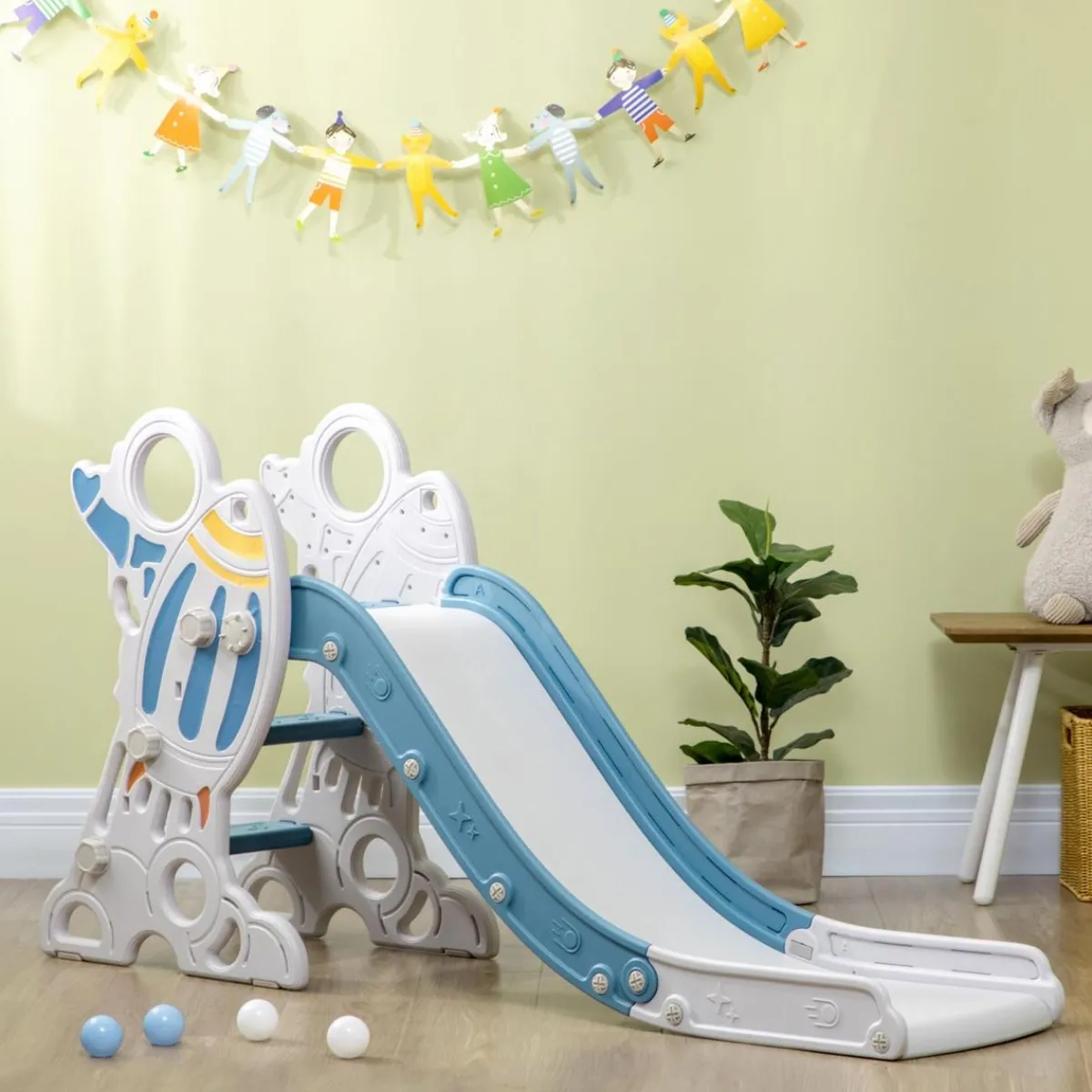 Clearance - Tobogán infantil azul Toboganes