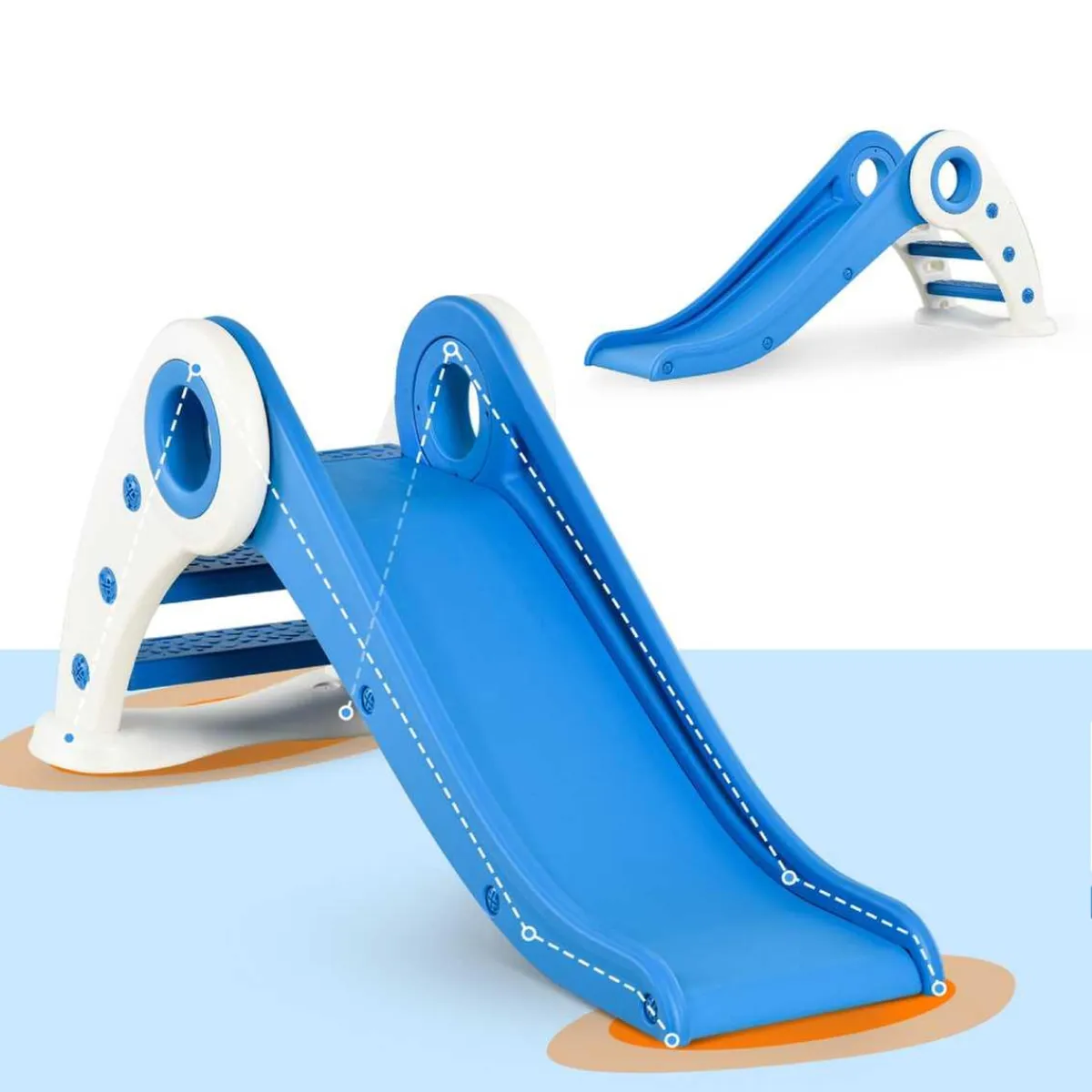 New - Tobogán Infantil con Escalera y Rampa Toboganes