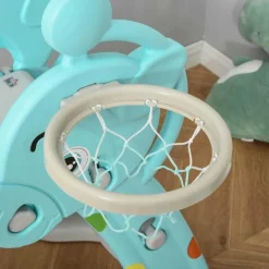 - Tobogán Infantil con Aro Baloncesto*Homcom Hot