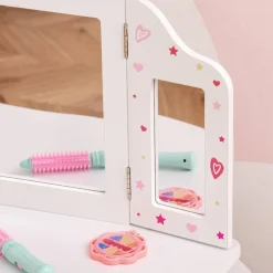 - Tocador de madera con taburete*Homcom Clearance