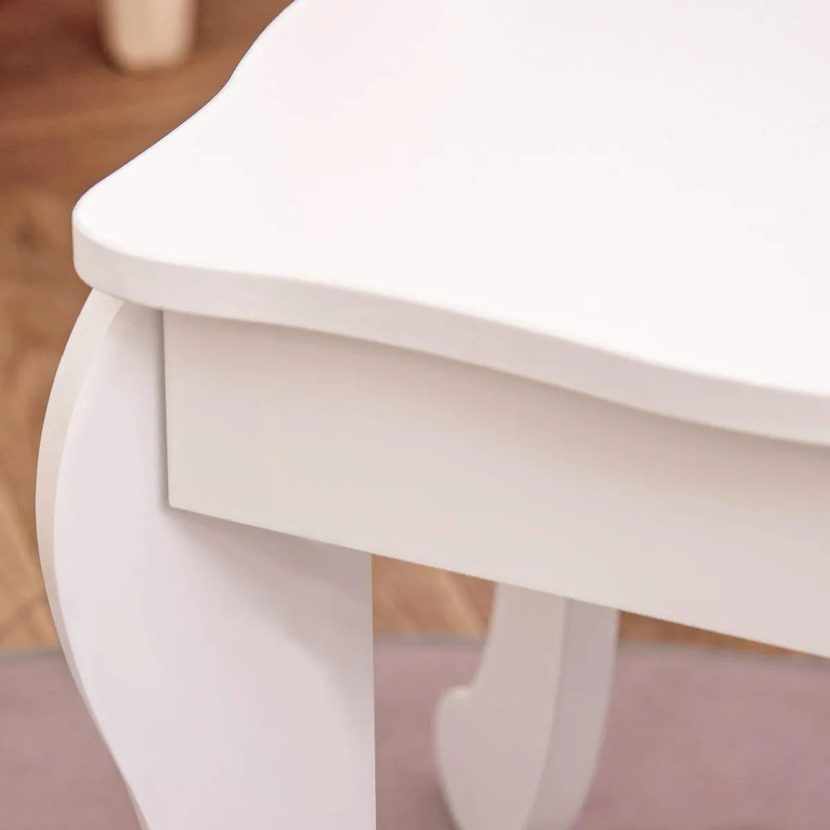 - Tocador de madera con taburete*Homcom Clearance