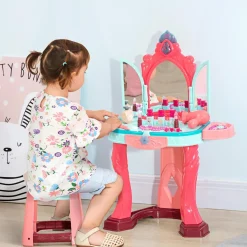 Hot - Tocador infantil con cajón y taburete Muñecas