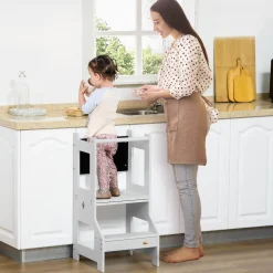 Hot - Torre aprendizaje 2 en 1 madera Gris Estilo De Vida