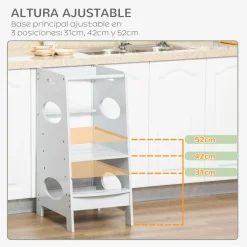 - Torre de aprendizaje madera Gris Estilo De Vida