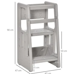 - Torre de aprendizaje Gris*Homcom New