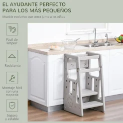 - Torre de aprendizaje Gris*Homcom New