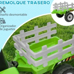 - Tractor elécrico Verde*Homcom Clearance