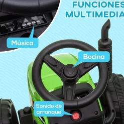 - Tractor elécrico Verde*Homcom Clearance