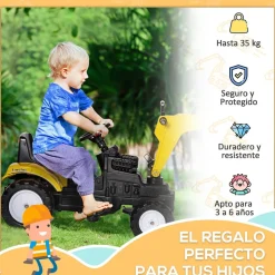 - Tractor Excavadora a pedales*Homcom Hot