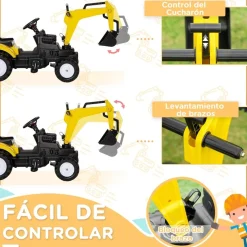 - Tractor Excavadora a pedales*Homcom Hot