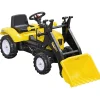Outlet - Tractor excavadora a pedales amarillo Vehículos De Batería O A Pedales