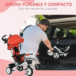 Sale - Triciclo Evolutivo con capota Reflectante - Rojo Motos Y Triciclos