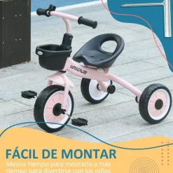 - Triciclo infantil Rosa*Homcom New