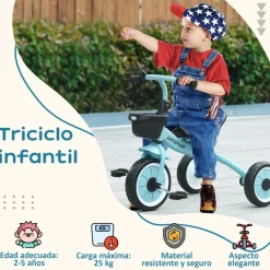 - Triciclo infantil Azul*Homcom Best