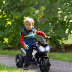 Clearance - Trimoto eléctrica infantil Negro/Azul Vehículos De Batería O A Pedales