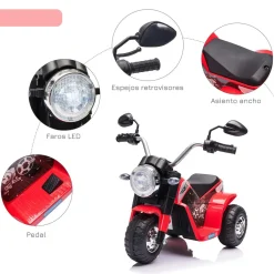 Clearance - Trimoto eléctrica custom infantil de batería Vehículos De Batería O A Pedales